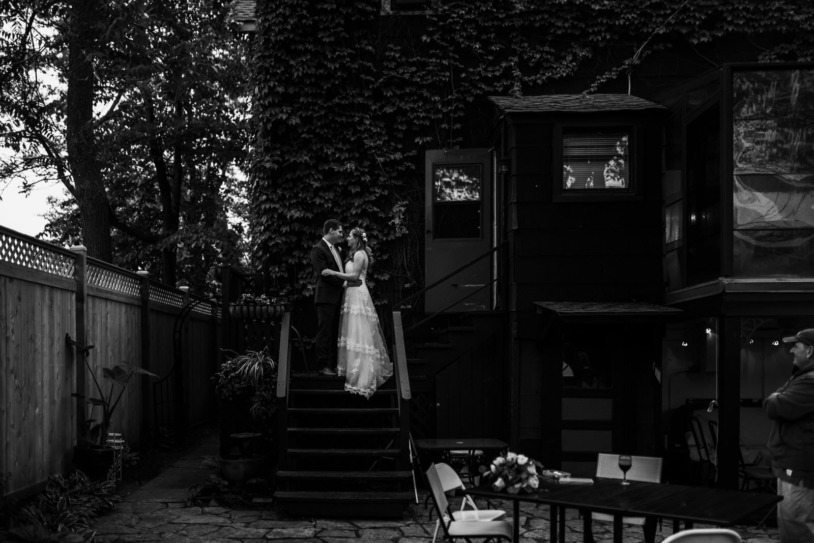 Chicago backyard wedding photography, wedding photographer