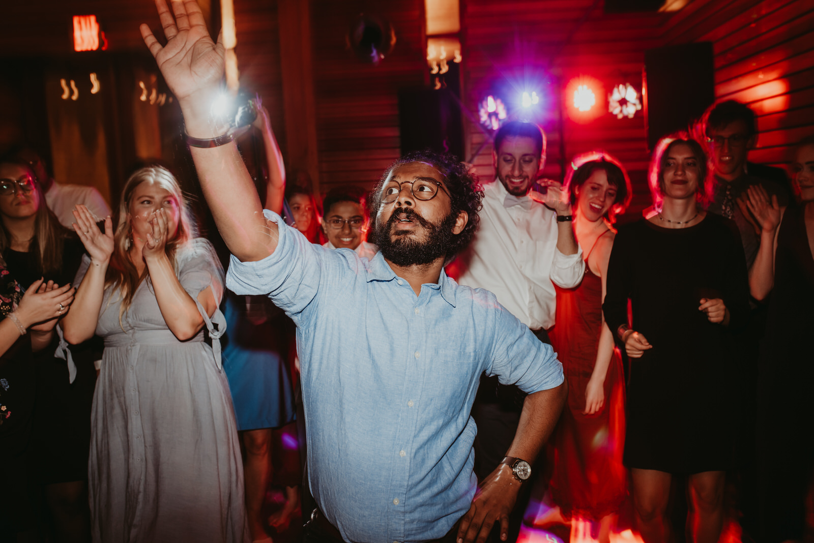 Crazy indian dance party, Bissell tree house Michigan, moody photography, Chicago wedding photography - The Adamkovi