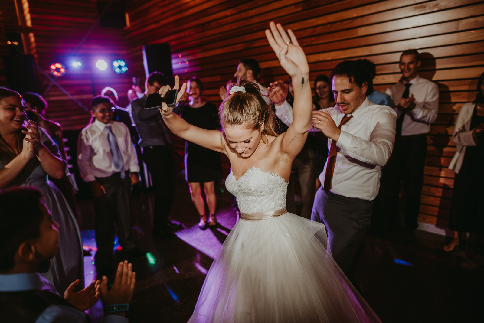 BHLDN bride and groom dance, Crazy egyptian dance party, Bissell tree house Michigan, moody photography, Chicago wedding photography - The Adamkovi
