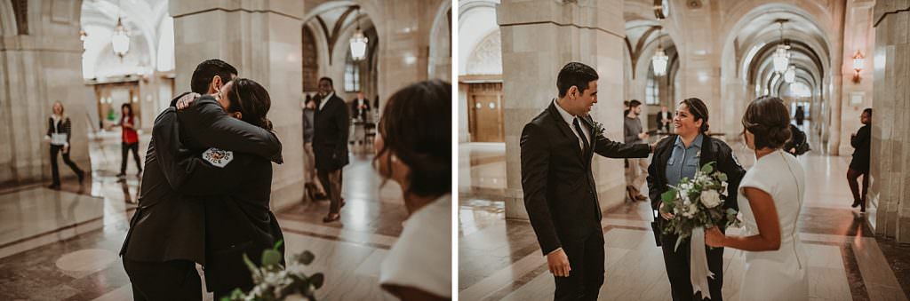 dowtown Chicago elopement wedding photography. The Adamkovi. Chicago City hall. The Dailey center