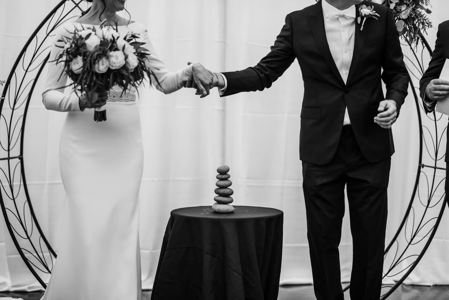 Wedding Ceremony - Elmhurst art Museum Wedding - The Adamkovi Chicago wedding photographer