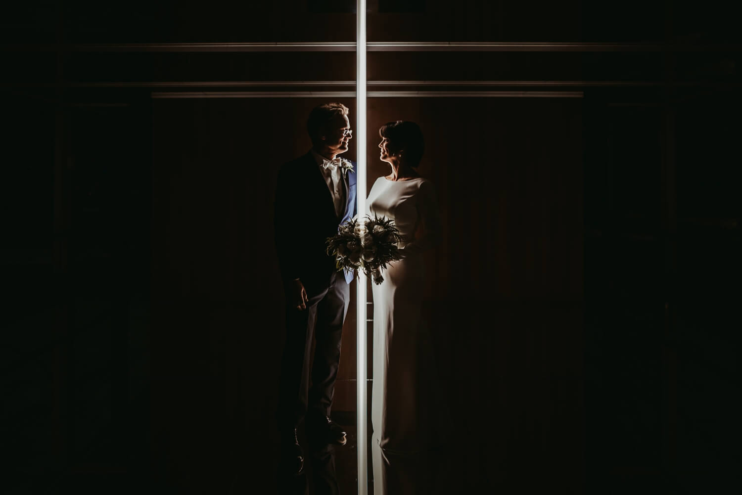 Van Der Mies - Bride and Groom - Elmhurst art Museum Wedding - The Adamkovi Chicago wedding photographer - Epic creative photo