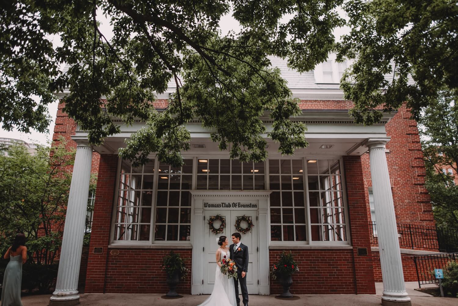 The Women's Club of Evanston Wedding Photographer - The Adamkovi, Bride and groom