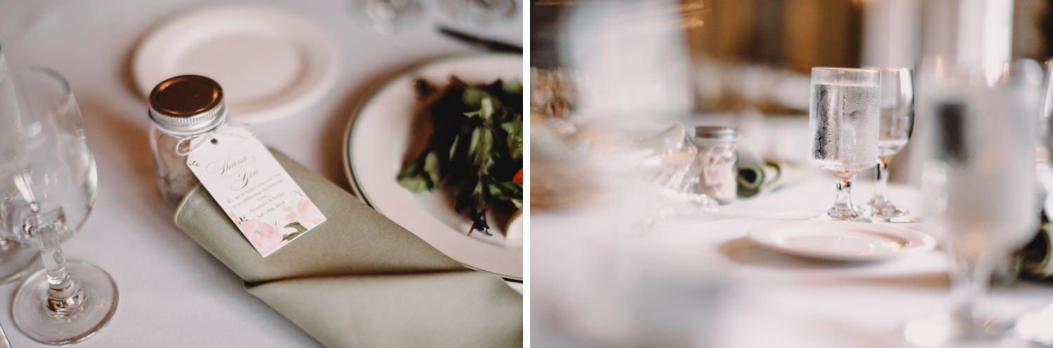 table details, reception, The Women's Club of Evanston Wedding Photographer - The Adamkovi, Chicago wedding Photographer