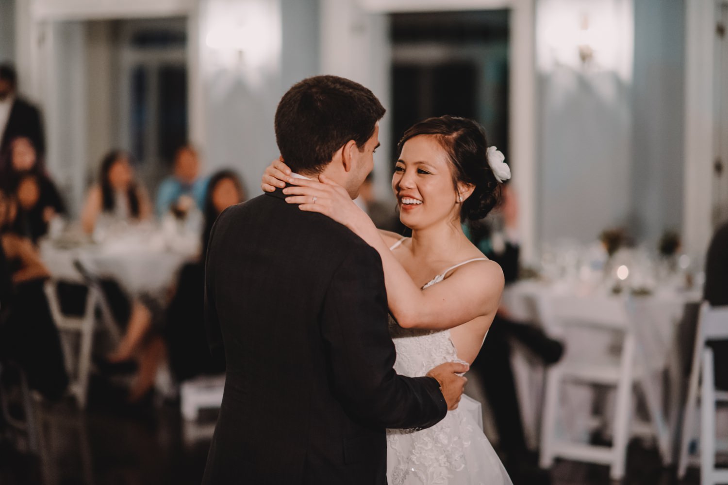bride and groom first dance, The Women's Club of Evanston Wedding Photographer - The Adamkovi, Chicago wedding Photographer
