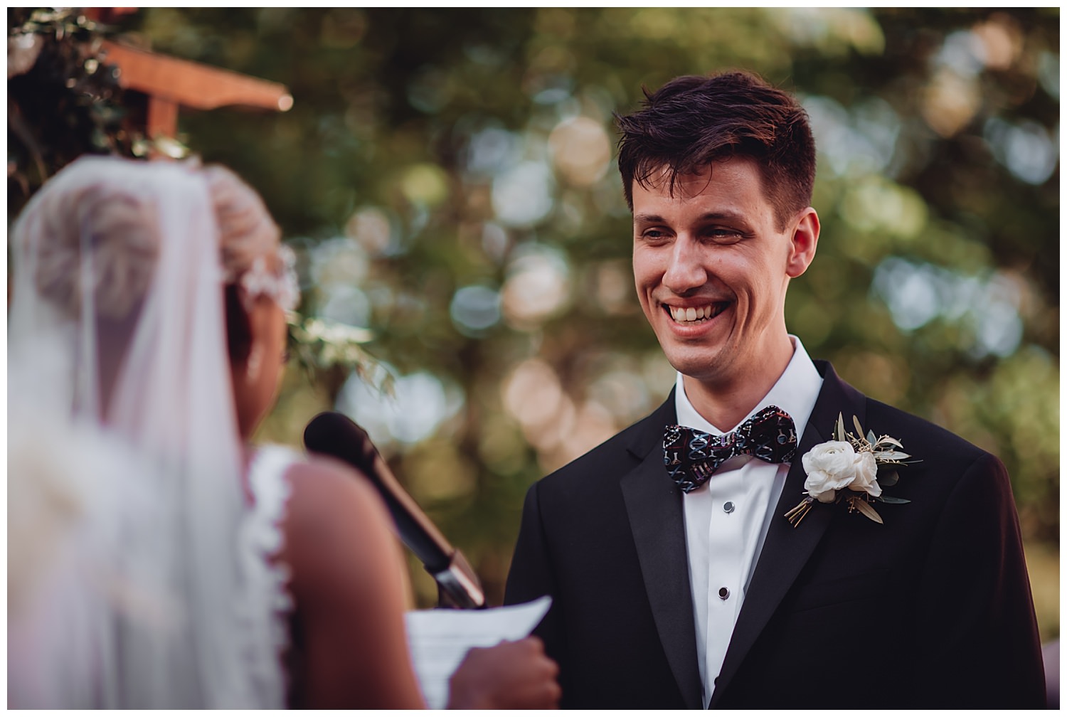 Keith House Chicago Wedding, The Adamkovi, groom smiling