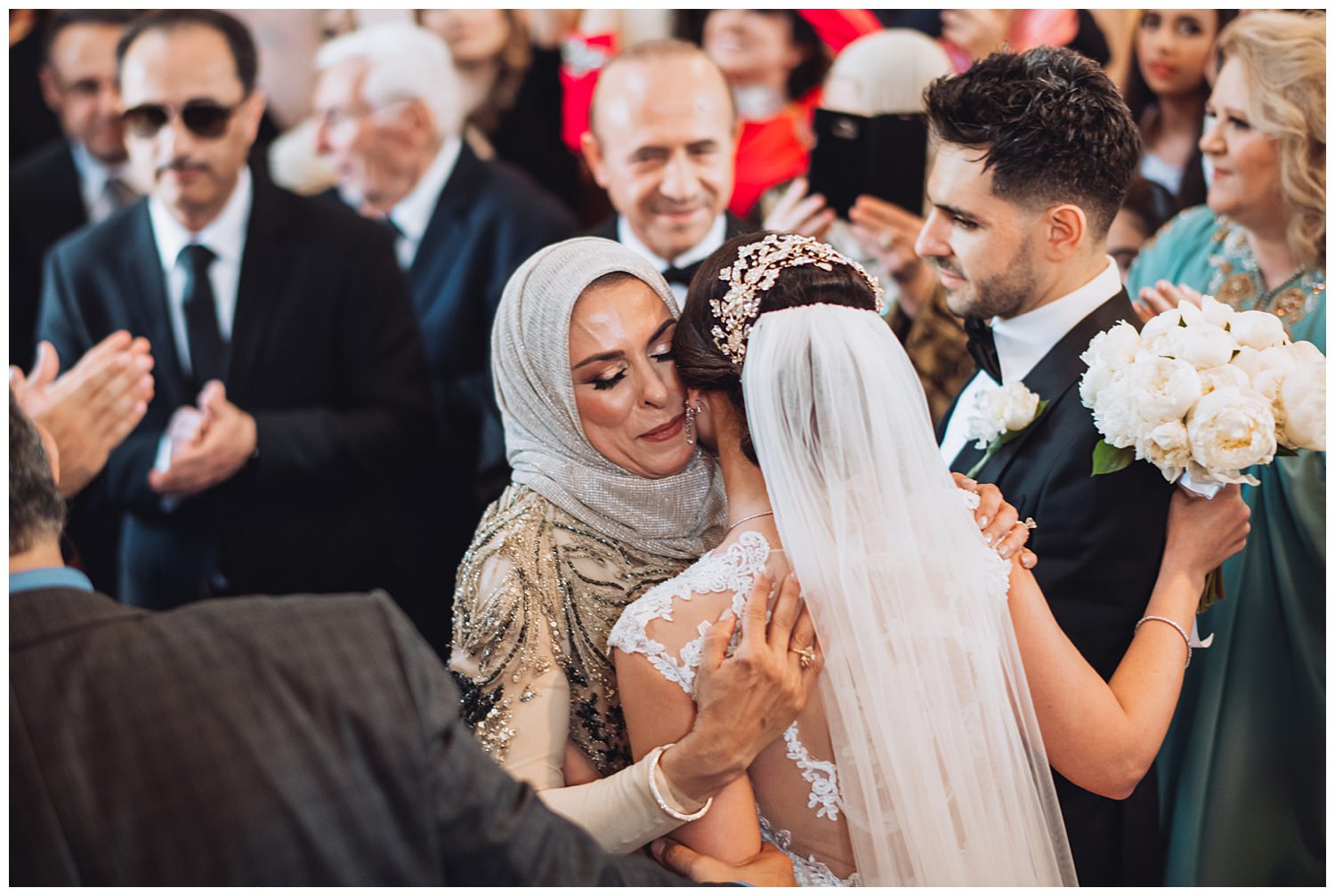 bride and groom arabic zaffa chicago
