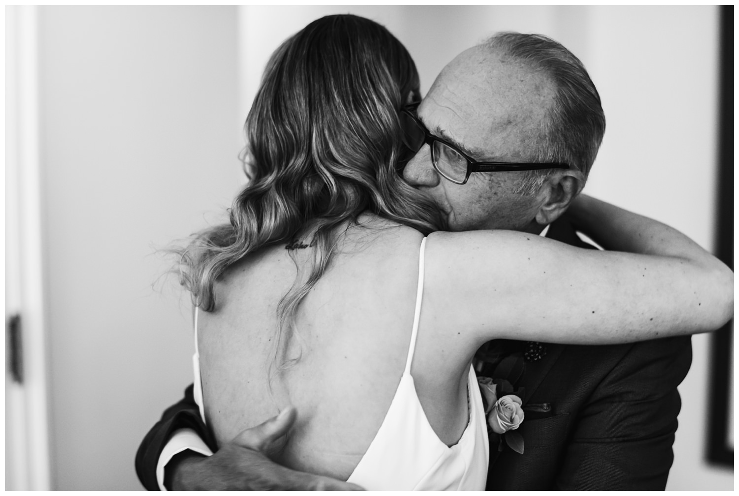 Palmer house Chicago Wedding Photographer - The Adamkovi, father of the bride, emotional first look