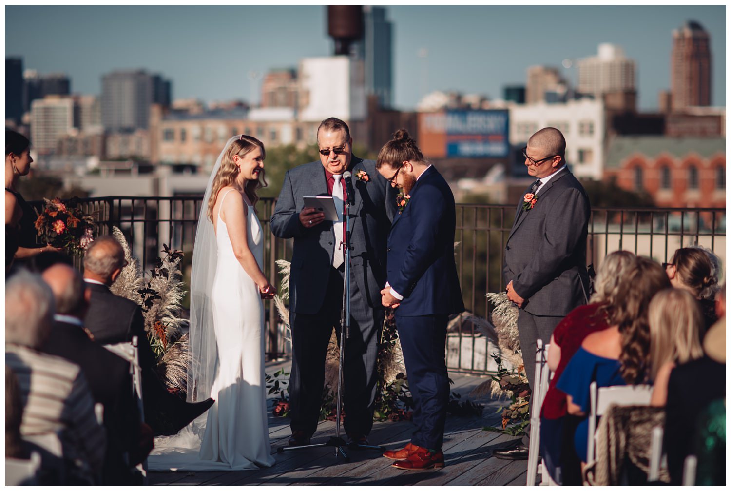 Lacuna Lofts Chicago Wedding Photography - The Adamkovi, rooftop ceremony