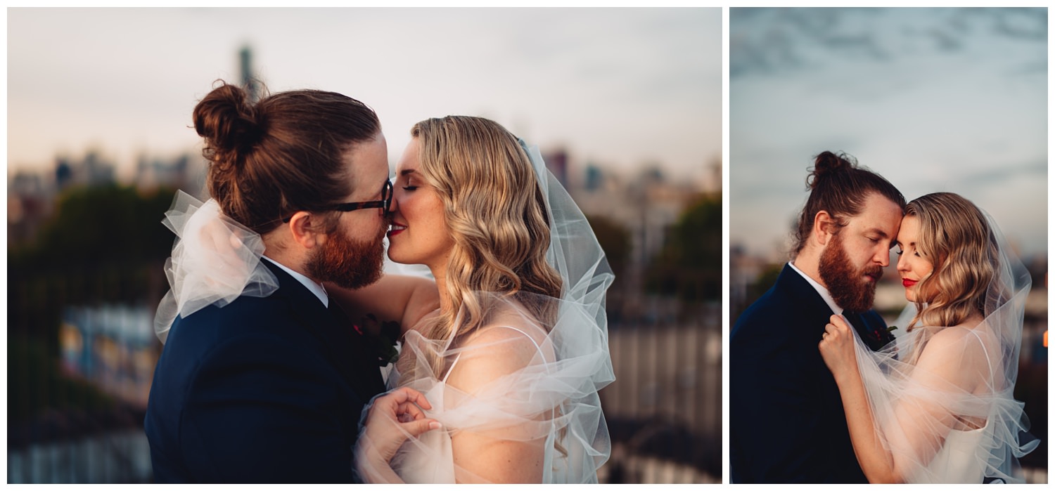 Lacuna Lofts Chicago Wedding Photography - The Adamkovi, rooftop epic, creative, bride and groom portraits