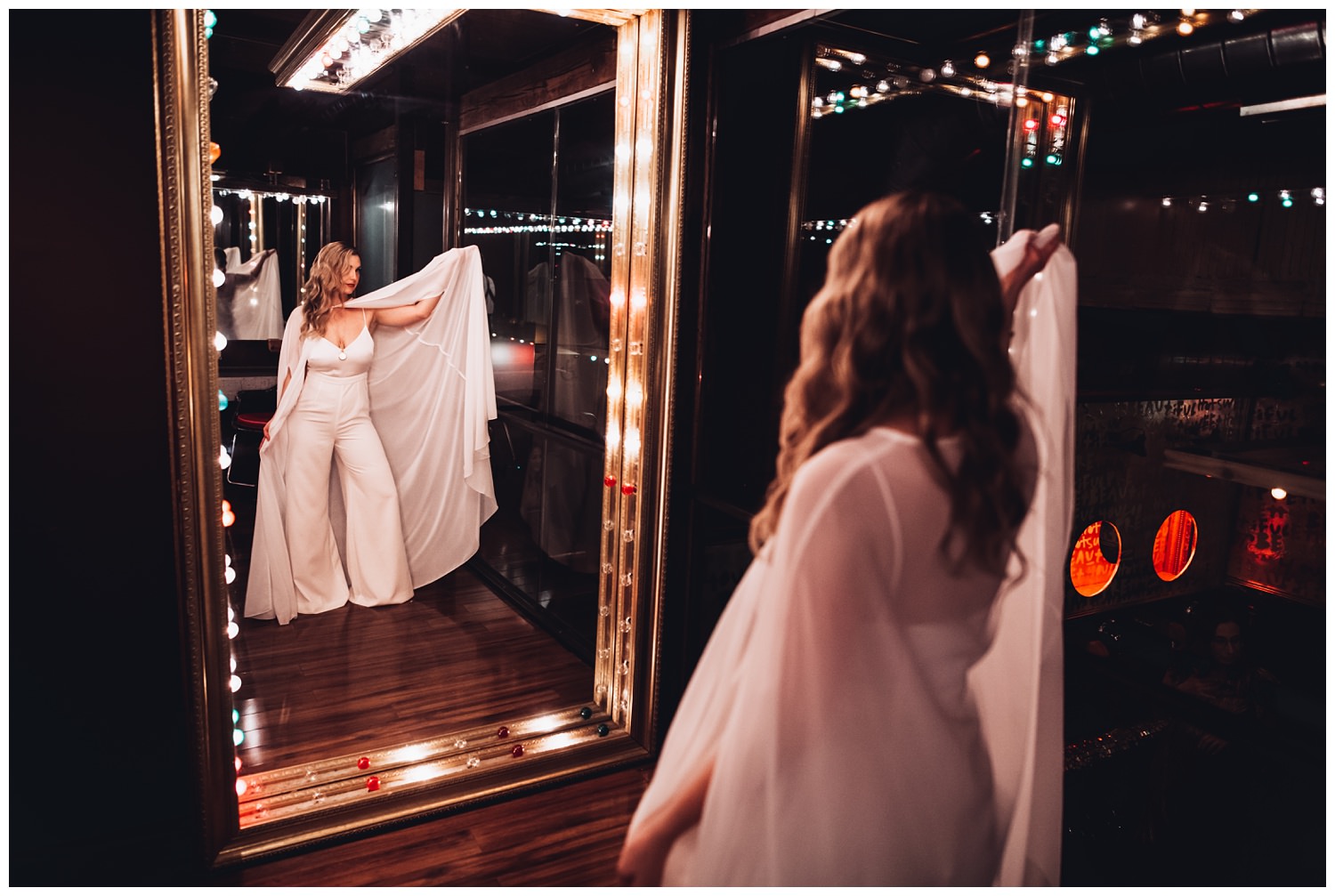 Lacuna Lofts Chicago Wedding Photography - The Adamkovi, bride with a cape photos