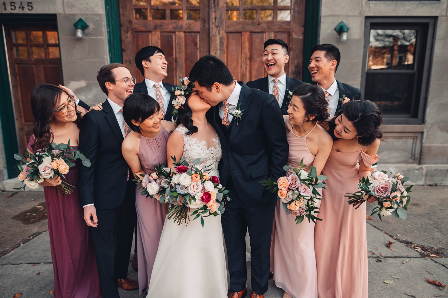 Firehouse Chicago Wedding - portraits bridal party