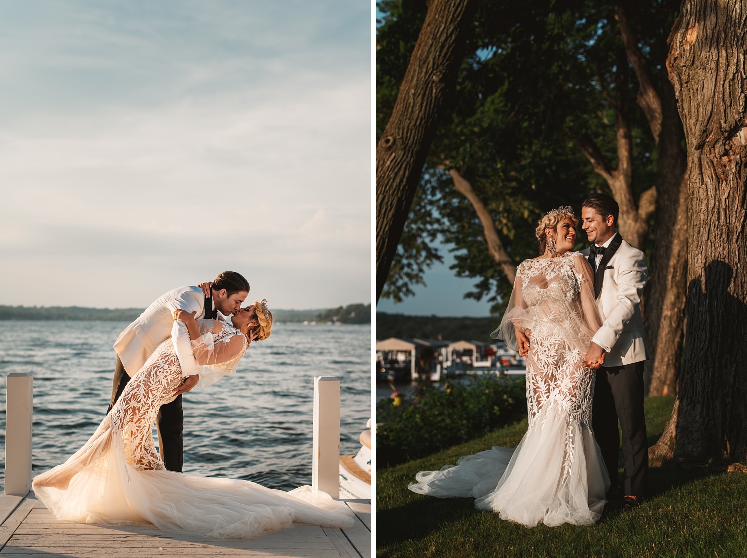 Lake Geneva Micro Wedding - The Adamkovi bride and groom epic photoshoot,