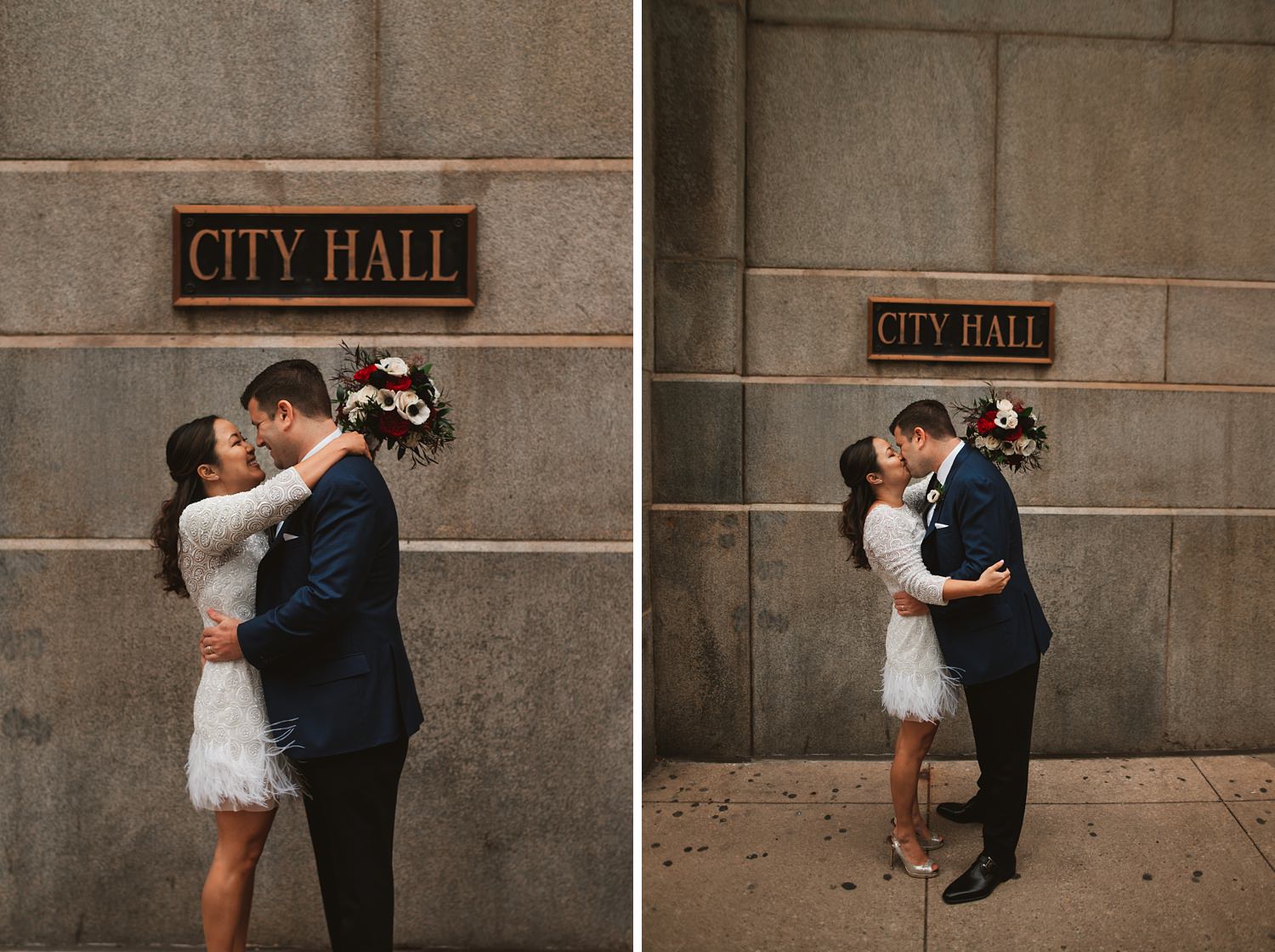 Chicago Courthouse Elopement wedding - The Adamkovi, city hall sign