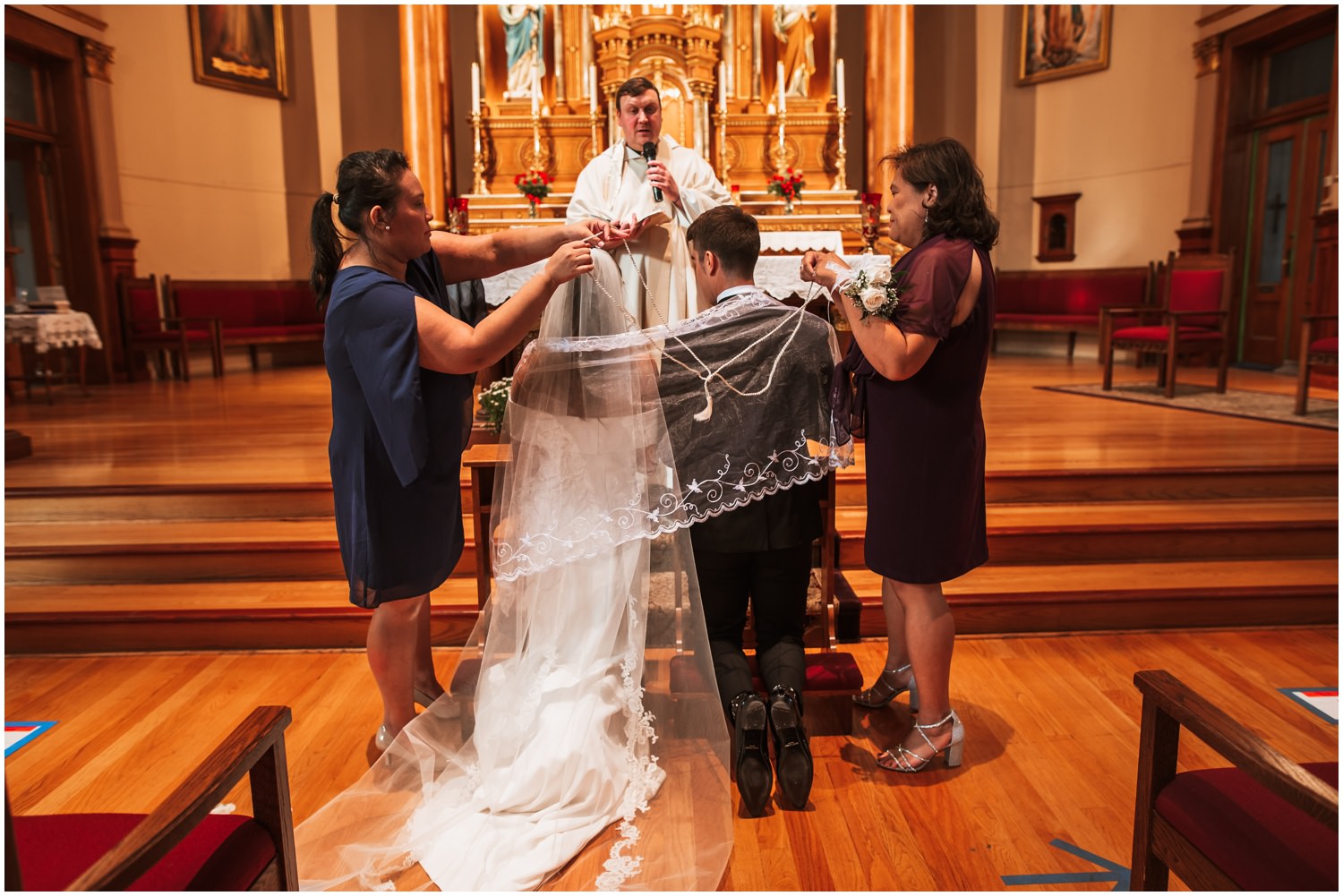 St. Hedwig Catholic Church Chicago wedding ceremony photos Filipino