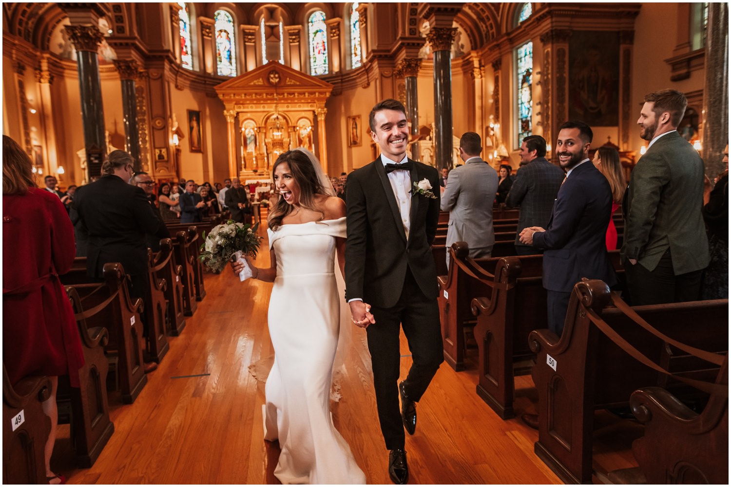 St. Hedwig Catholic Church Chicago wedding ceremony photos