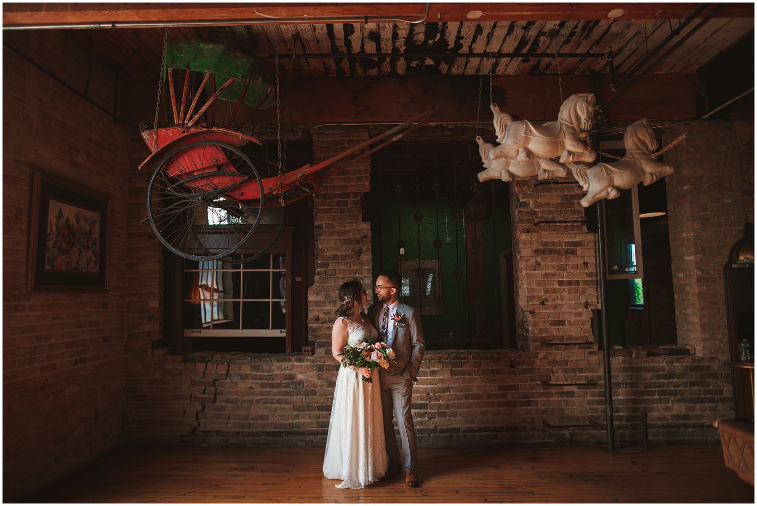 Salvage One documentary Wedding Photography - bride and groom portraits