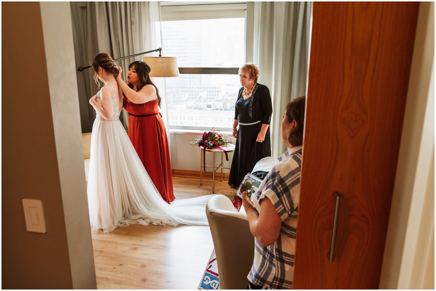 Virgin Hotels Chicago Wedding Photography Getting ready