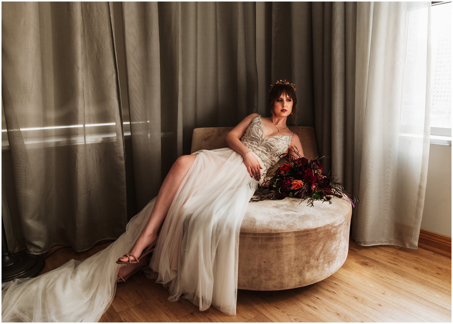 Virgin Hotels Chicago Wedding Photography Bride Portraits