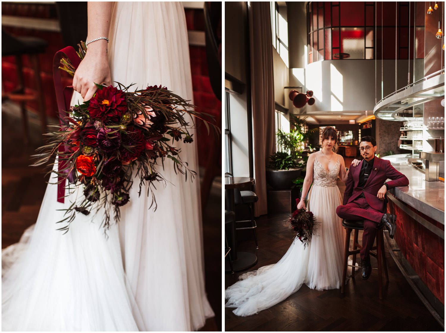 Virgin Hotels Chicago Wedding Photography Bride and groom first look