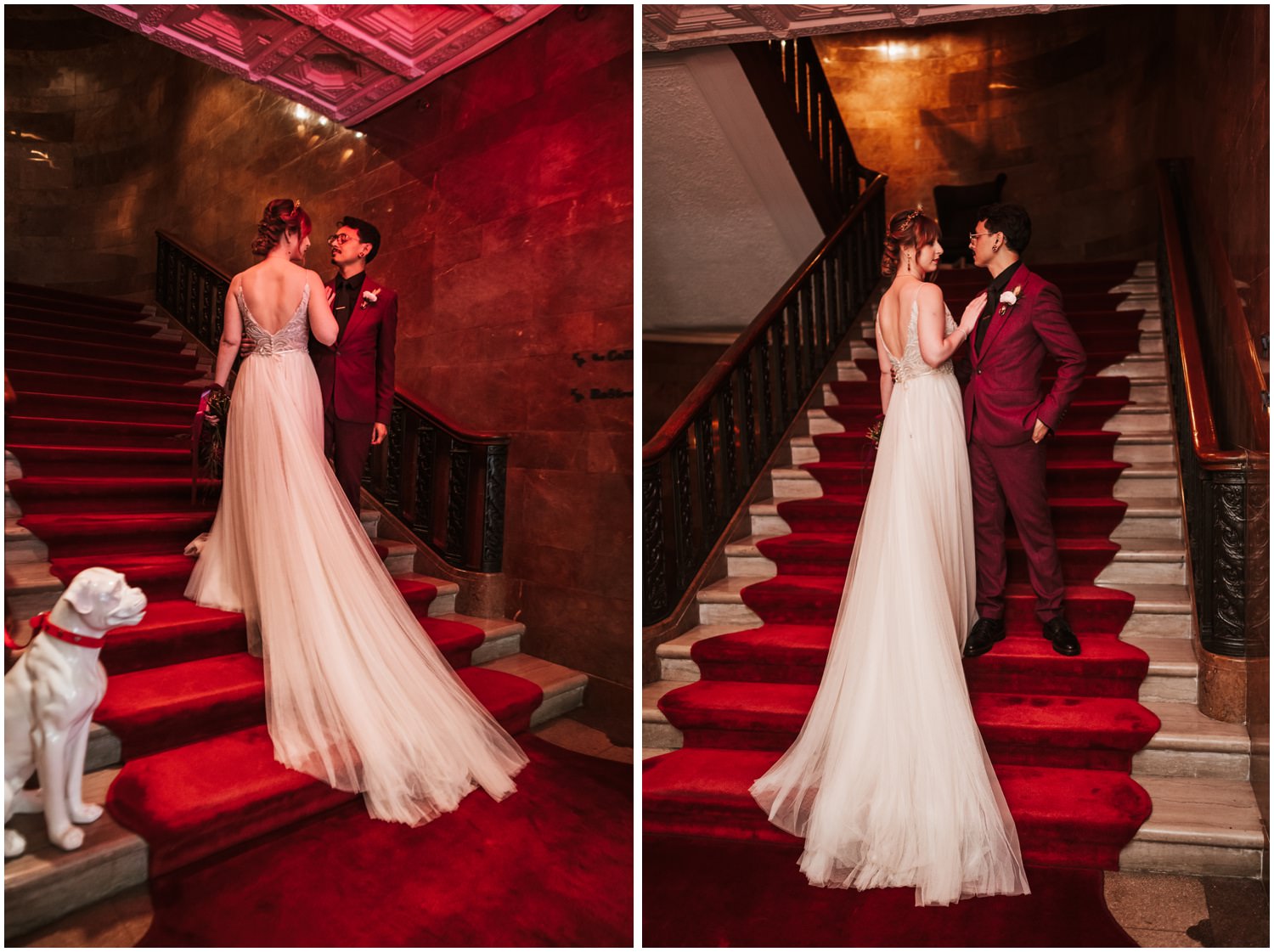 Virgin Hotels Chicago Wedding Photography Bride and groom portraits