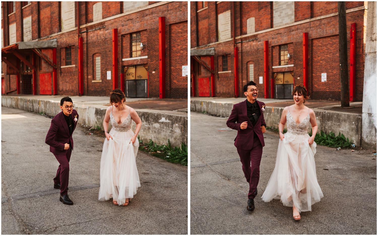 Ovation Chicago Wedding Photos - crazy bride and groom