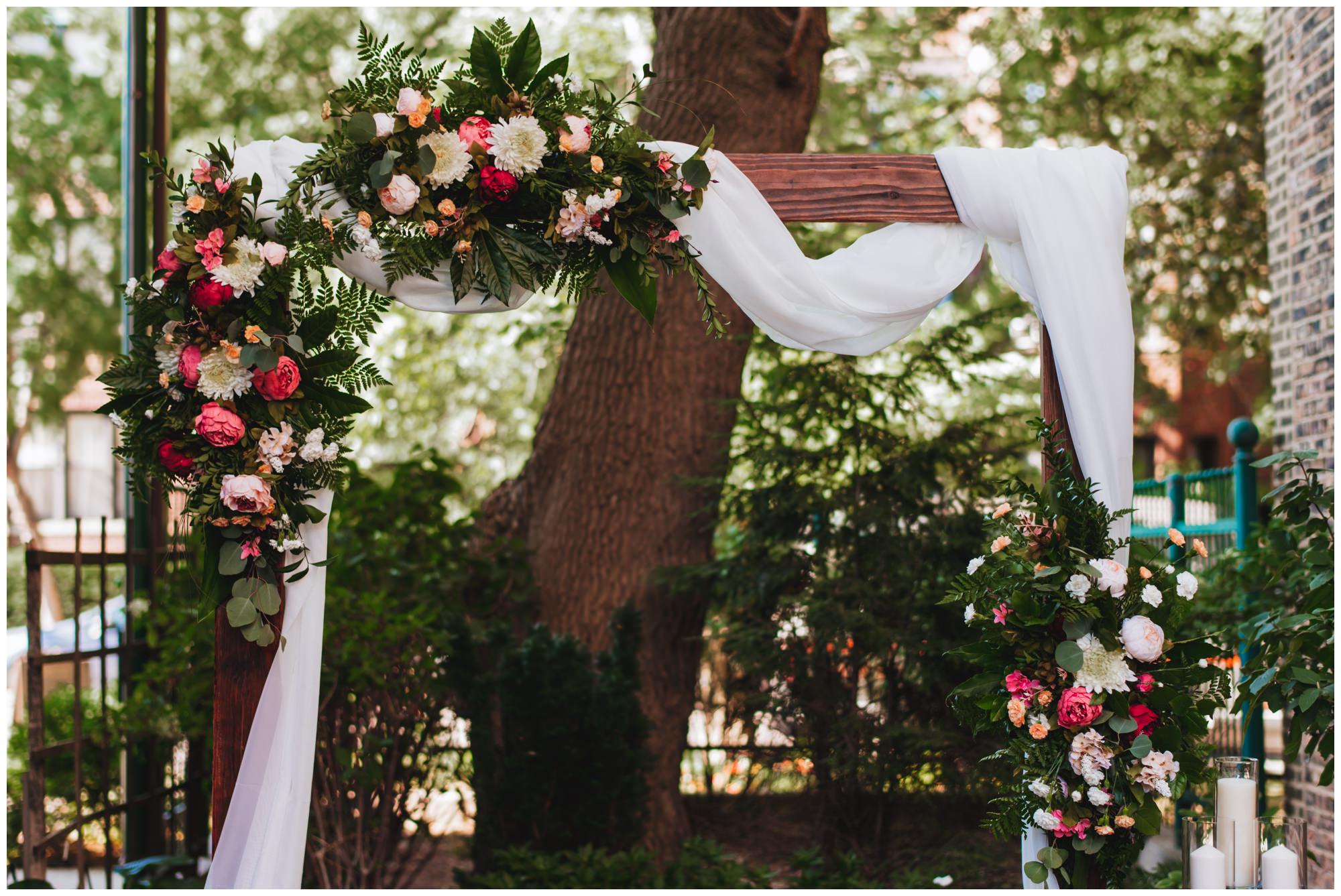 wedding arch floral design