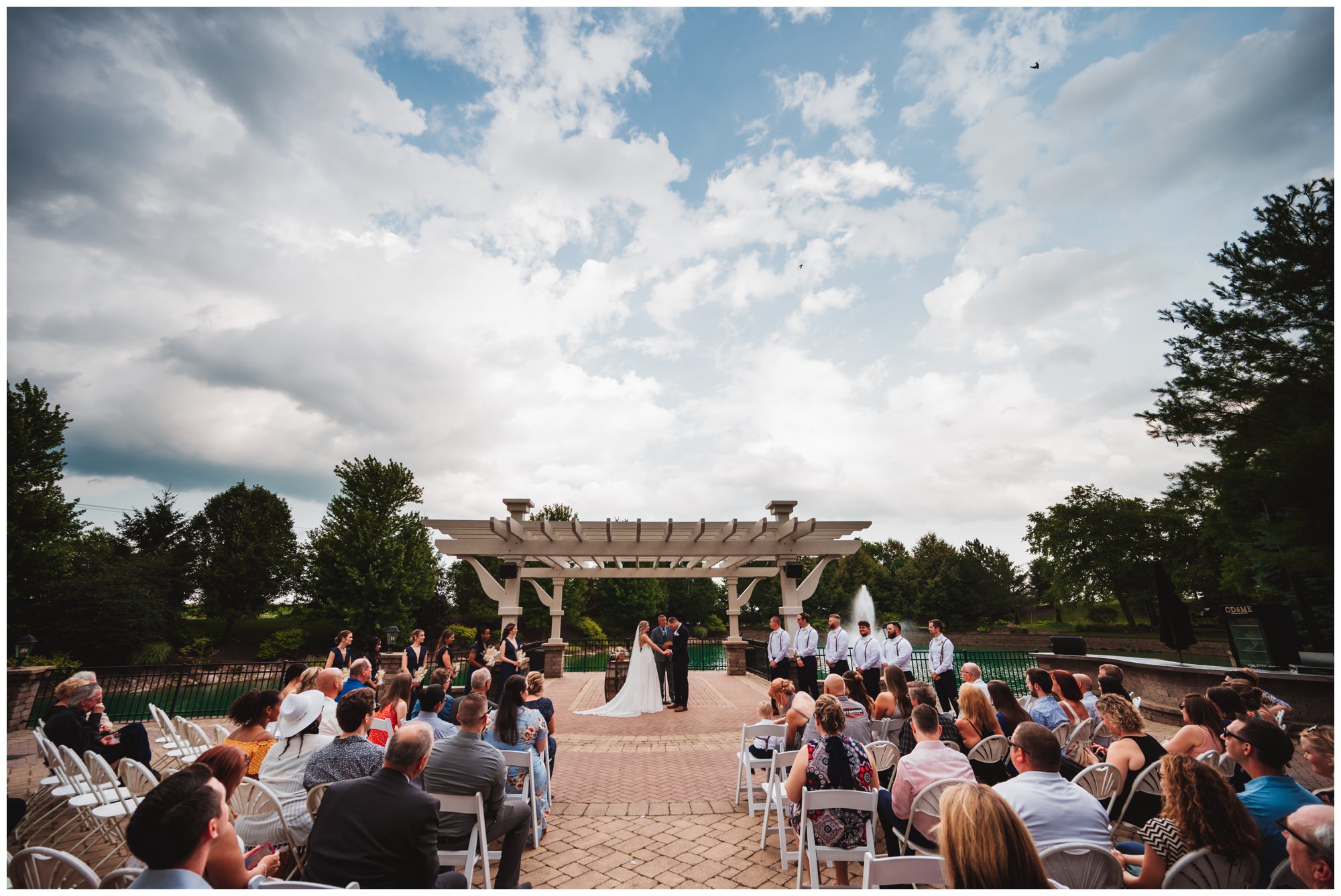 outdoor wedding at CD&ME Frankfort, IL