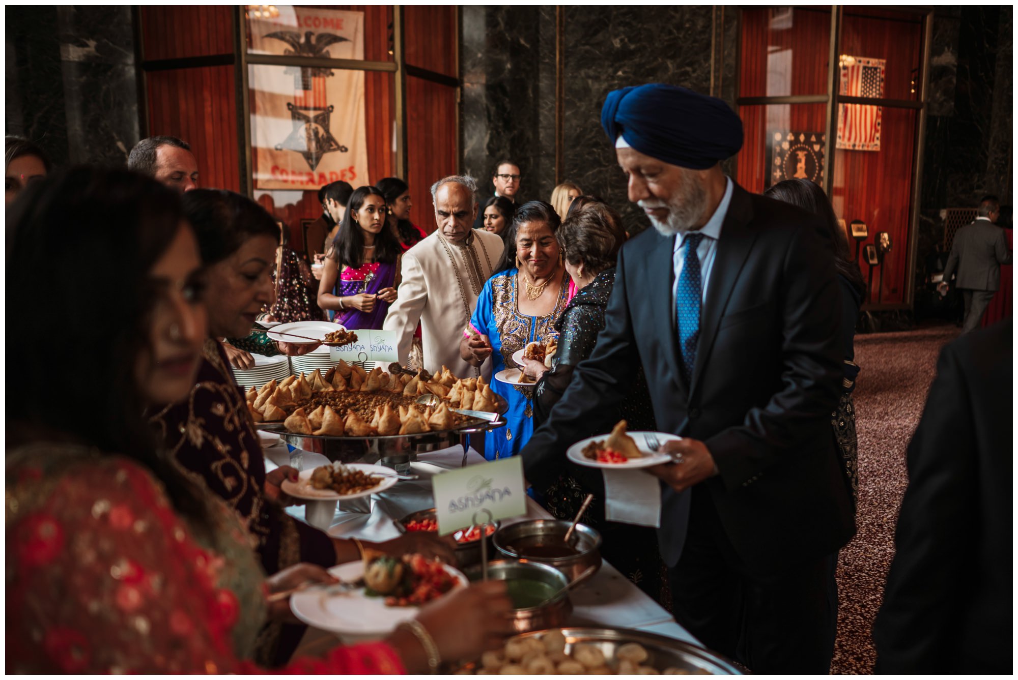 Indian wedding food